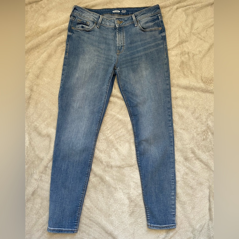Old Navy Rockstar Super Skinny Mid-rise Women's Light Blue‎ Skinny Jeans Size 10